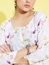 Girl's' Multicolor-Base Kurta Pant Set